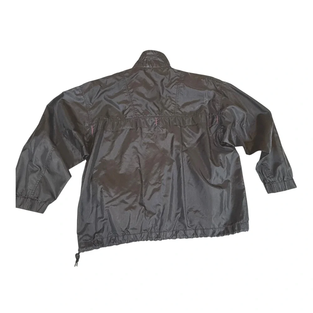 Vintage Esprit Sport Windbreaker‎ Jacket Black Nylon Mens Small 90s